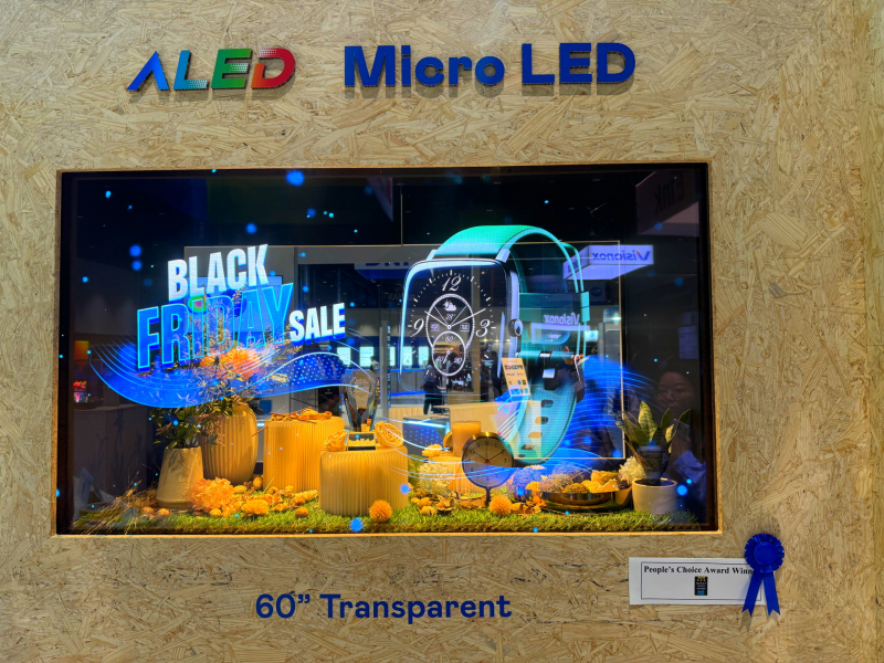 LEYU�پW(w��ng)60����͸����Micro LED�@ʾ���@&rdquo;���Micro LED���g(sh��)��(y��ng)�ê�(ji��ng)&rdquo;����Micro LED���͸����֮�O(sh��)Ӌ(j��)���ԘO�°l(f��)�]���ԿɔU(ku��)չ�ԟo(w��)�pƴ�Ӽ��g(sh��)���죬�߂�600 nitsȫ��(hu��)������������60%��͸�ʼ����^(gu��)NTSC 110%�ă�(y��u)���Vɫ����F(xi��n)�����������`�(y��ng)���ڸ��N��(ch��ng)��